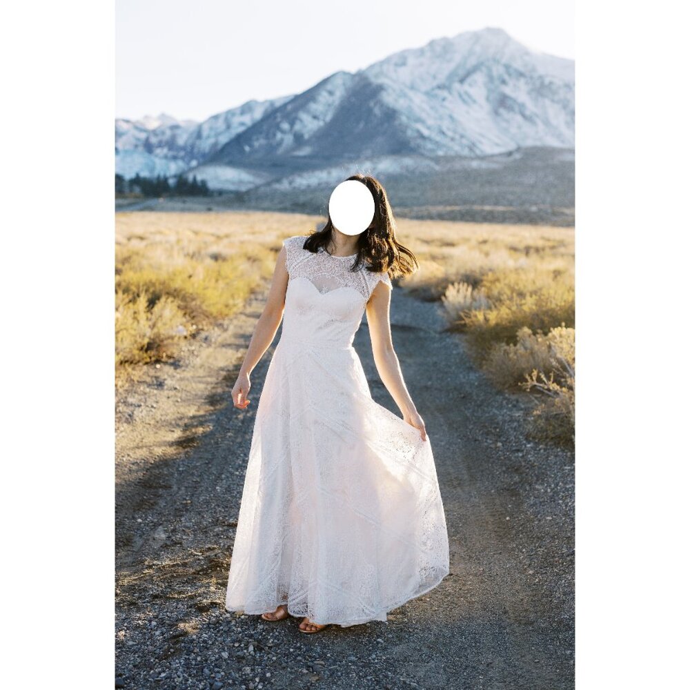 Catherine Deane Natania Ivory White Lace Wedding Dress Size - Picture 8 of 16